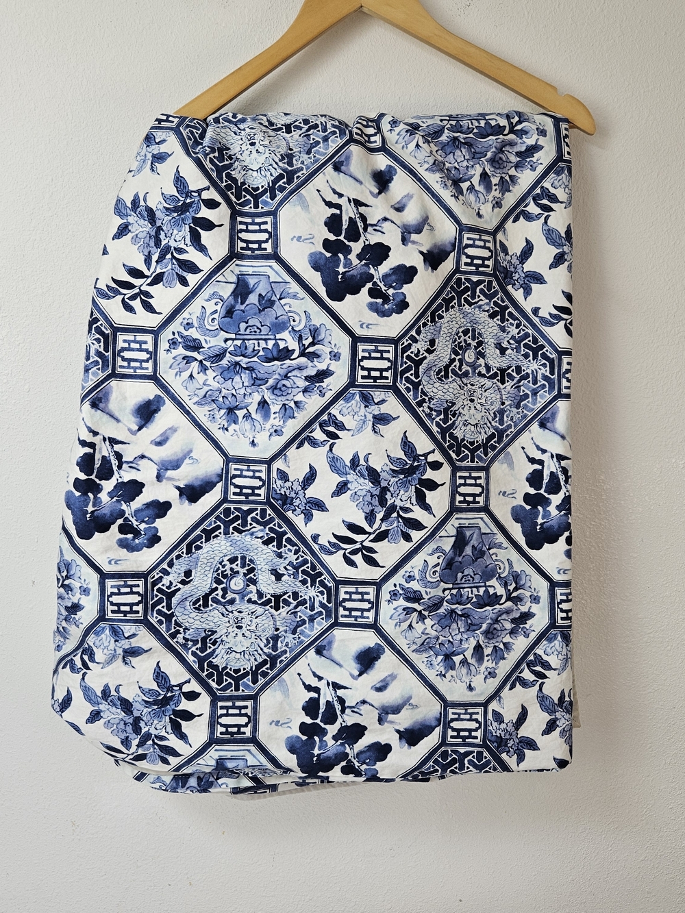 RARE RALPH LAUREN  Blue White *PALM HARBOR Full/Queen Duvet Cover Sateen